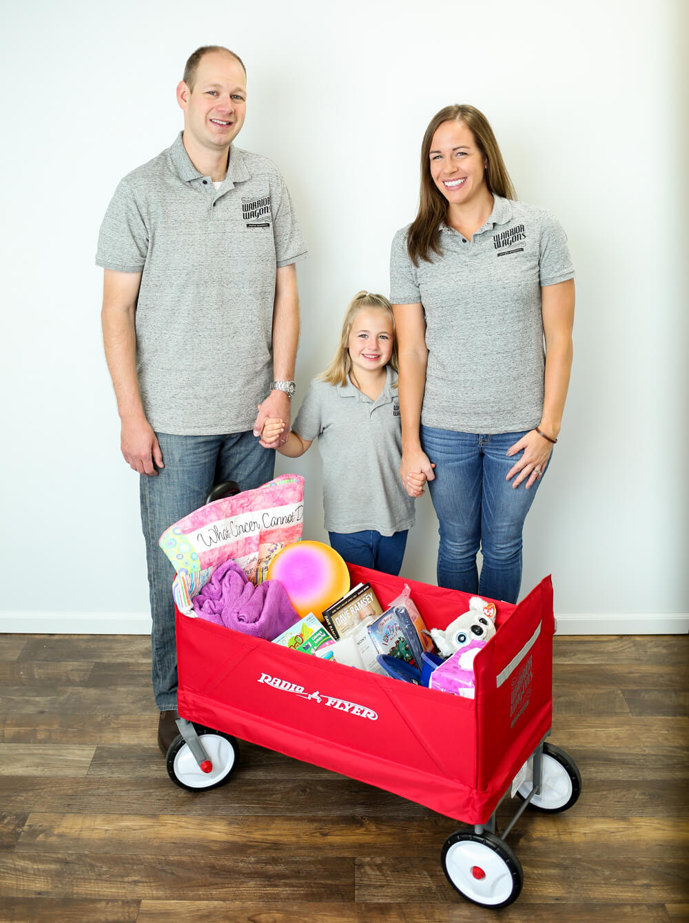 The Becker family with a Warrior Wagon