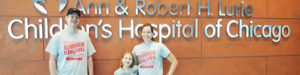 The Becker family at Ann & Robert H. Lurie Children's Hospital of Chicago