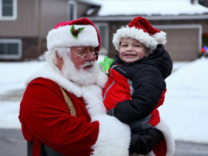 Drew with Santa